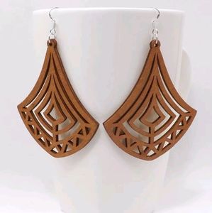 Handmade Beautiful Wooden Dangle Drop Earrings